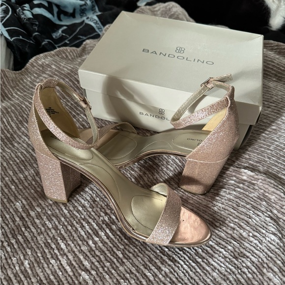 Champagne Glittery Heels - Picture 2 of 5